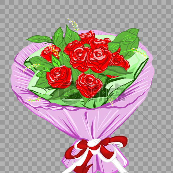 玫瑰花束图片素材免费下载