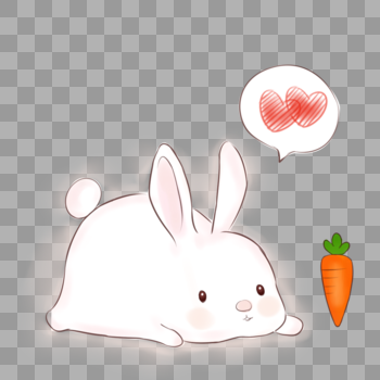 兔子和胡萝卜图片素材免费下载