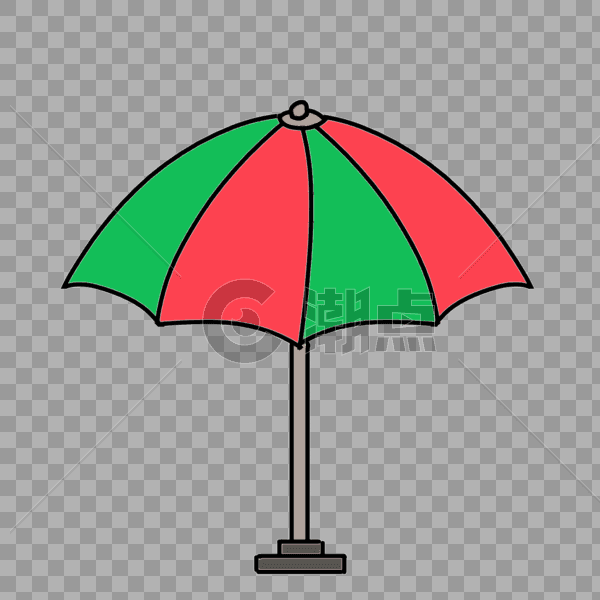 卡通大型雨伞图片素材免费下载