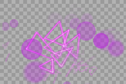 紫色三角形光效图片素材免费下载