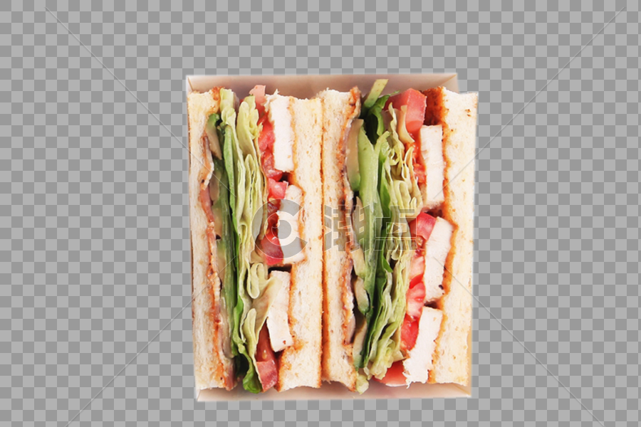 三明治西餐美食纸盒图片素材免费下载