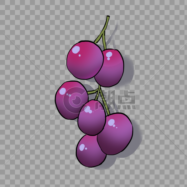 美味的水果紫葡萄图片素材免费下载