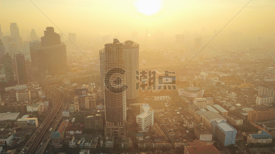 曼谷市中心建筑GIF图片素材免费下载