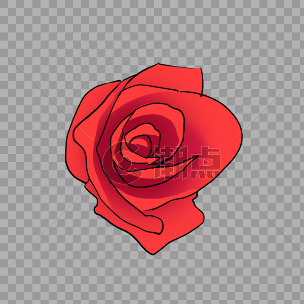 鲜艳的红色玫瑰花图片素材免费下载