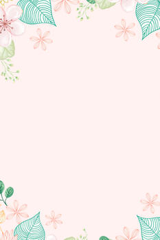 粉色清新植物背景图片素材免费下载