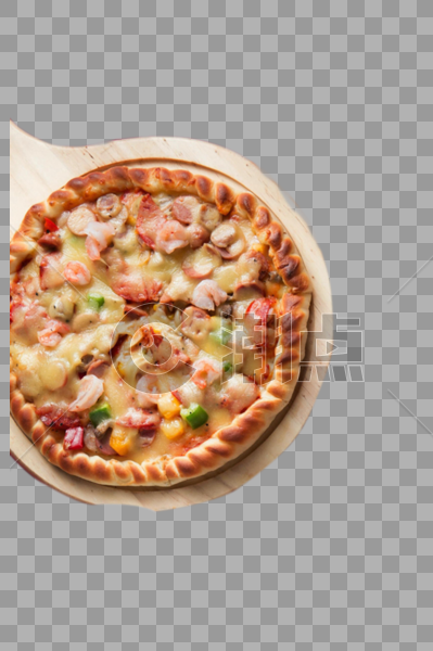 披萨木质托盘美食图片素材免费下载
