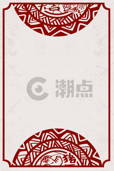 中国风剪纸背景图片素材免费下载