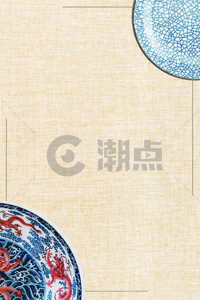 中国风瓷器背景图片素材免费下载