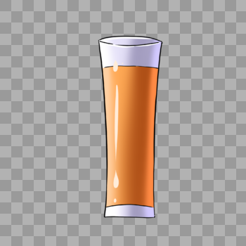 玻璃杯橙色饮品图片素材免费下载