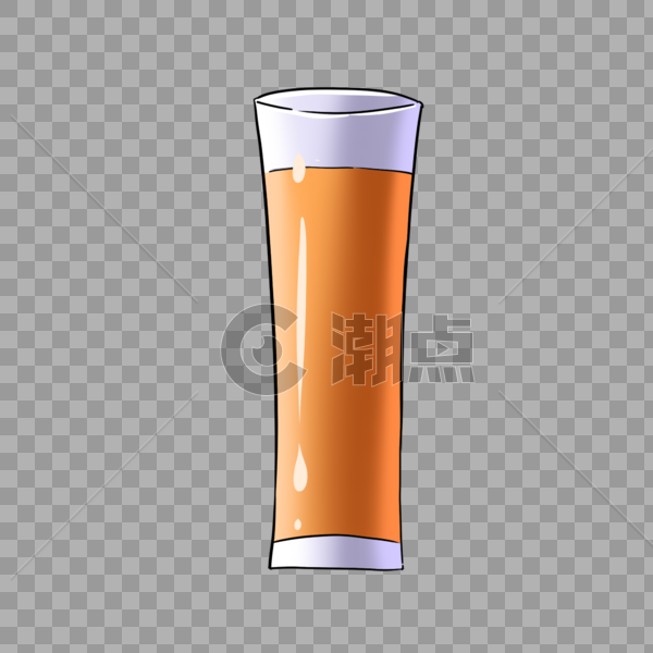 玻璃杯橙色饮品图片素材免费下载