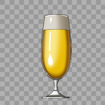 玻璃杯黄色啤酒图片素材免费下载