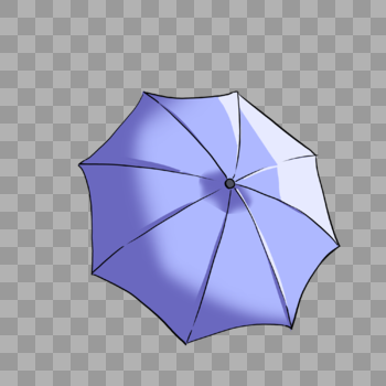 蓝色雨伞图片素材免费下载
