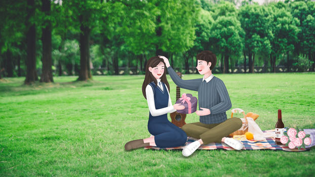 情侣野餐图片素材免费下载
