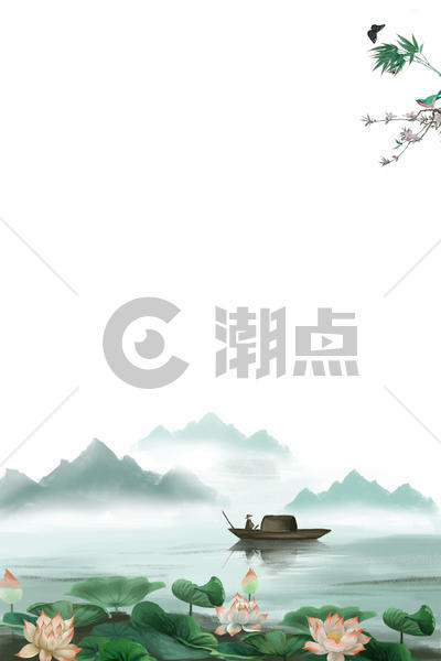 水墨中国风背景图片素材免费下载