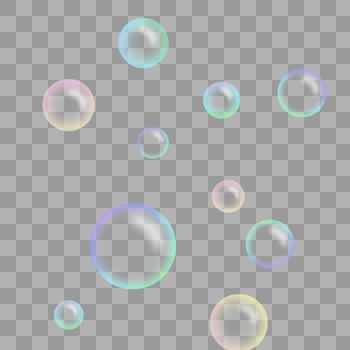 彩色泡泡气泡图片素材免费下载