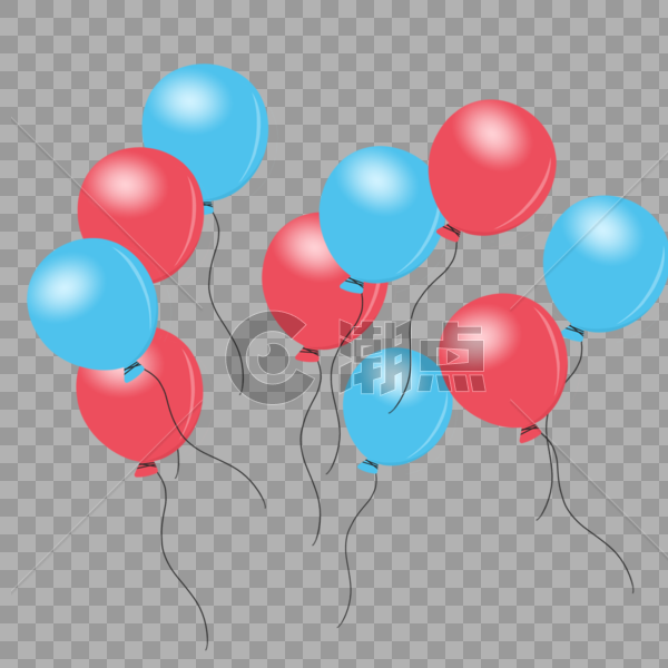 一堆气球图片素材免费下载
