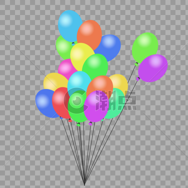 六一节日气球图片素材免费下载