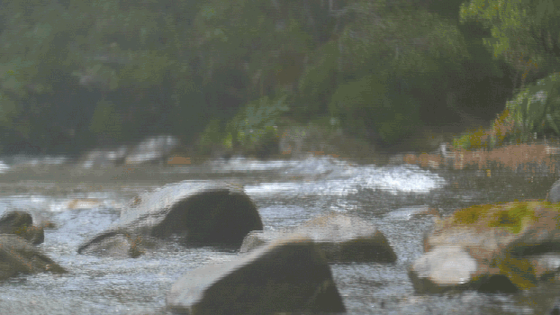 水浪拍打着石头GIF图片素材免费下载