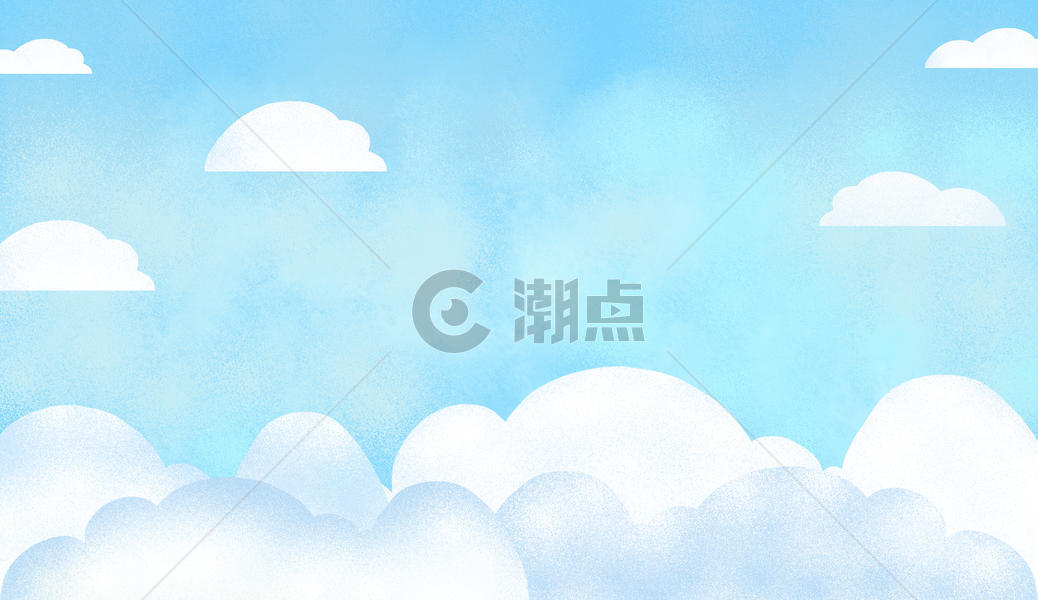 清新蓝天白云图片素材免费下载