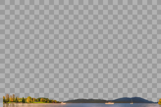 新西兰清晨的山川湖泊全景图图片素材免费下载