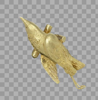 金色古董鸟装饰图片素材免费下载