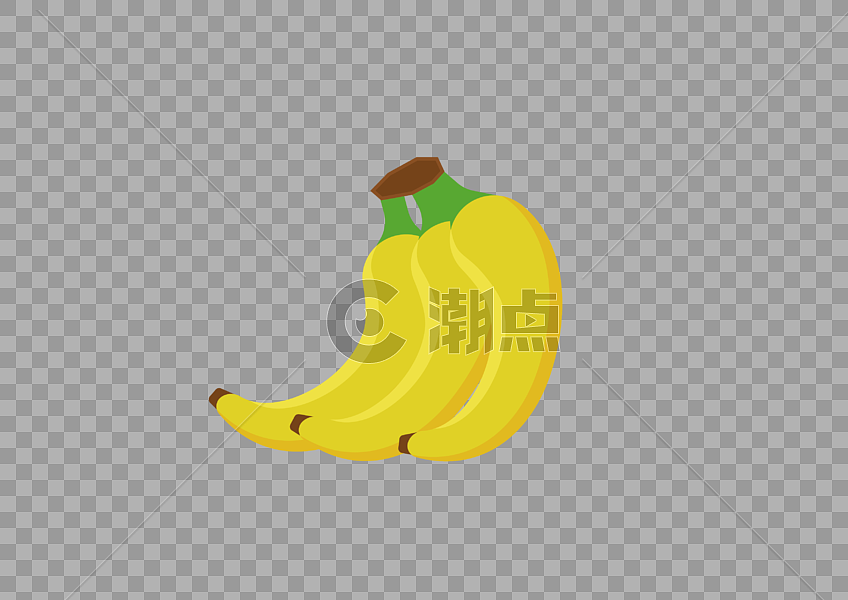 AI矢量图可爱卡通水果类元素香蕉图片素材免费下载