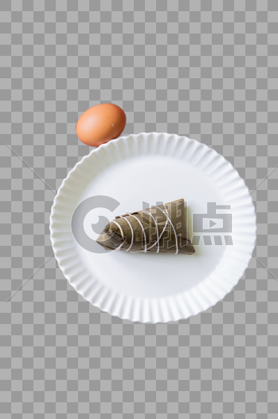 鸡蛋粽子盘子美食图片素材免费下载