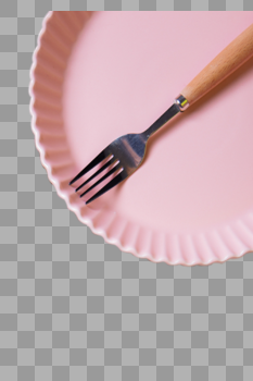 餐叉陶瓷盘餐具图片素材免费下载