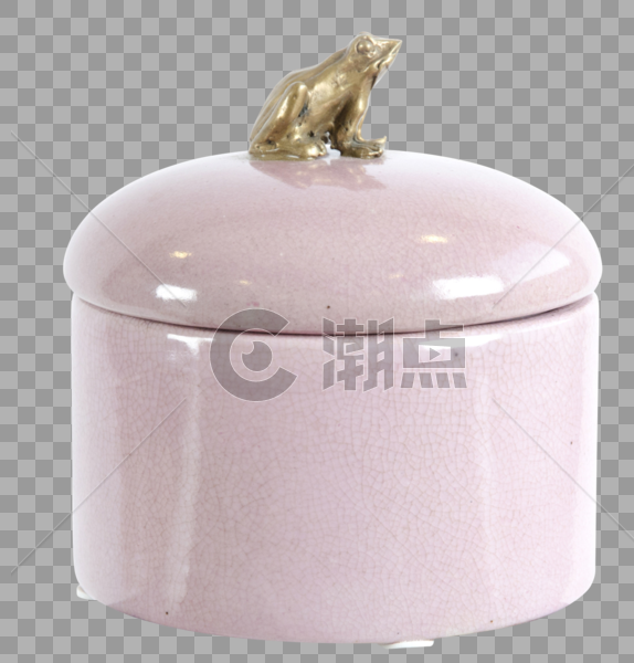 粉红色青蛙罐子图片素材免费下载