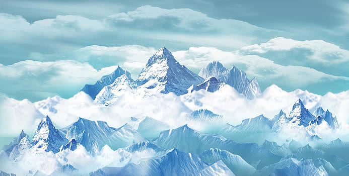 梦幻冰山图片素材免费下载