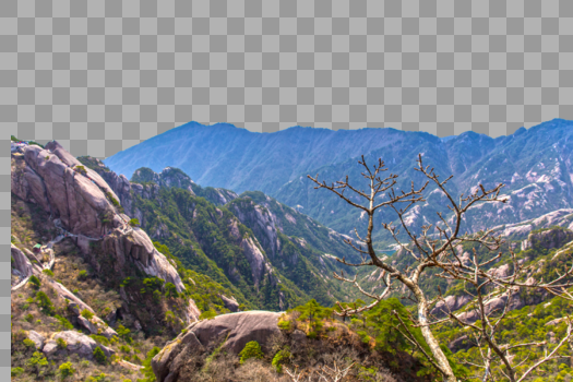 黄山山脉美景图片素材免费下载