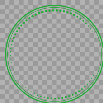 圆形绿色创意边框图片素材免费下载