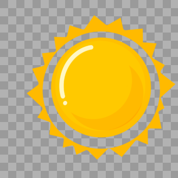 蛋黄一样的大太阳图片素材免费下载