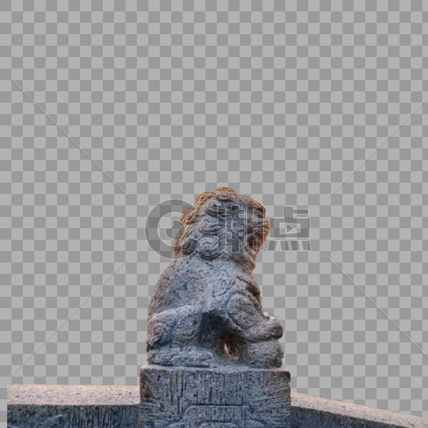 七宝老街桥头石狮雕塑图片素材免费下载