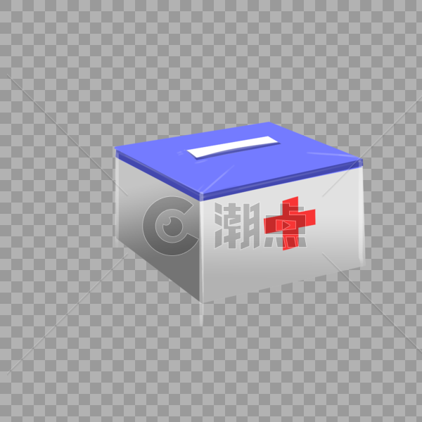 护士节主题清新蓝色急救盒图片素材免费下载