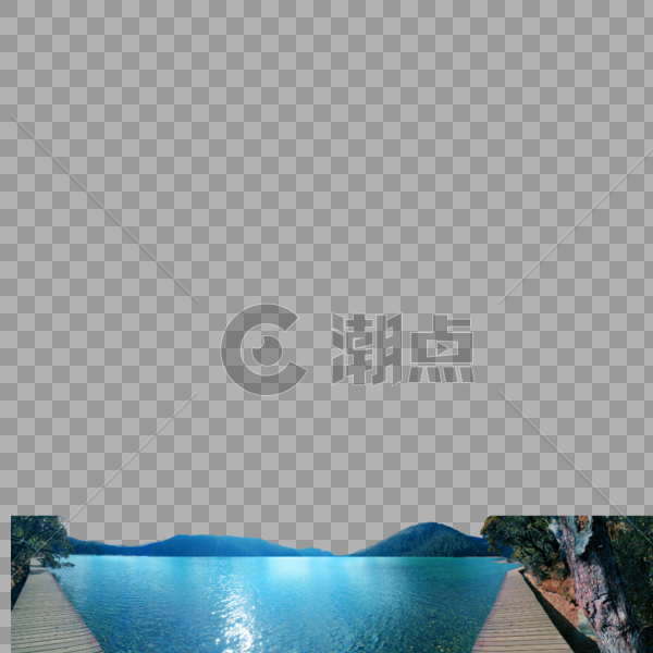 香格里拉普达措公园碧塔海湖泊美景图片素材免费下载