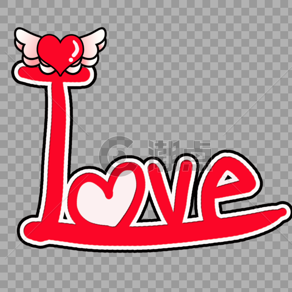 LOVE艺术字图片素材免费下载