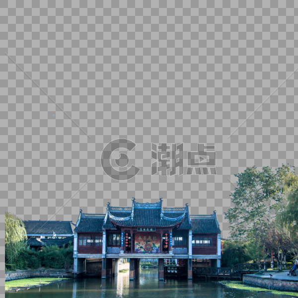 中国江南水乡的西塘古镇图片素材免费下载