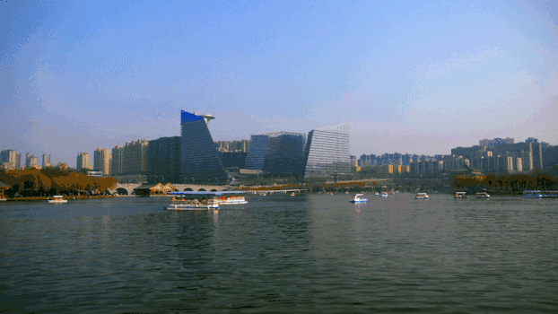 西安曲江南湖视频GIF图片素材免费下载