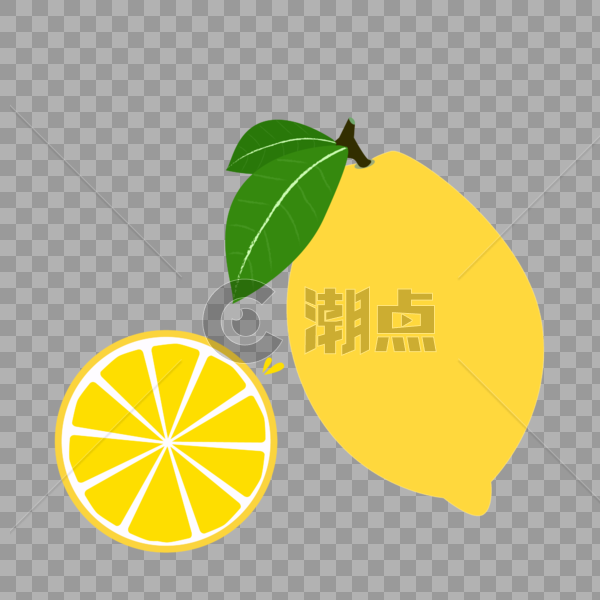 柠檬矢量插画图片素材免费下载