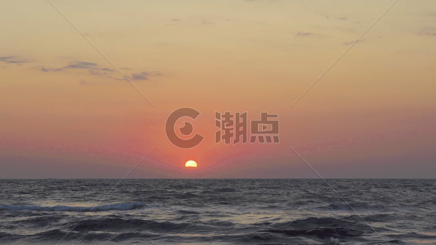 海上夕阳GIF图片素材免费下载