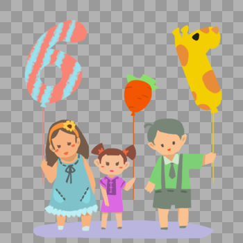 儿童节气球图片素材免费下载