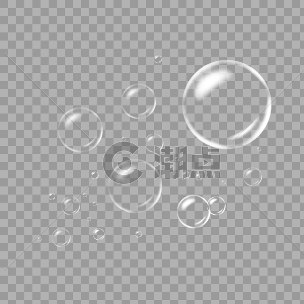 透明气泡免抠元素图片素材免费下载