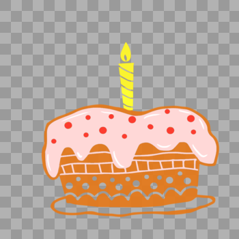 卡通生日蛋糕图片素材免费下载