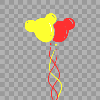 手绘彩色气球图片素材免费下载
