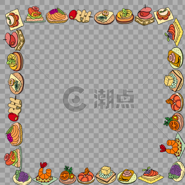 食物边框图片素材免费下载