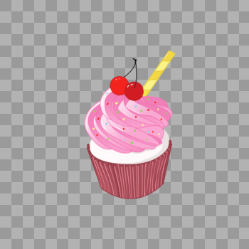 可口美味樱桃奶油蛋糕素材图片素材免费下载