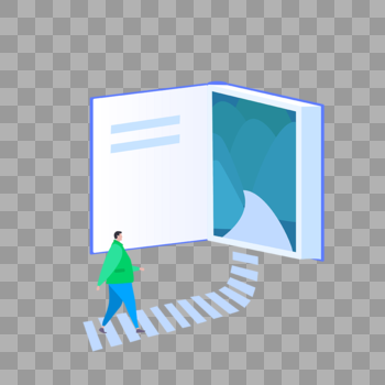 走进书的世界图片素材免费下载