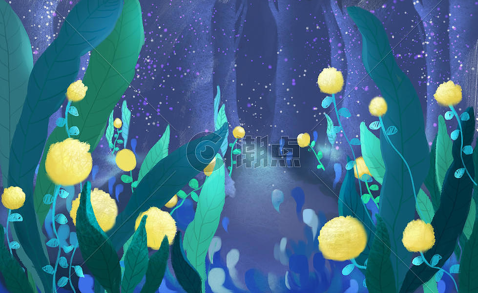 梦幻森林背景图片素材免费下载