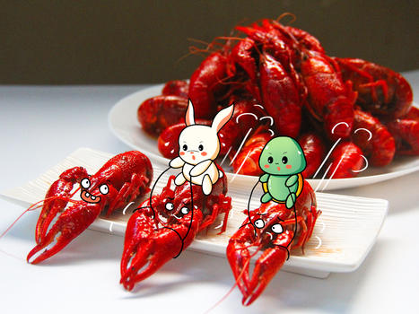 创意龙虾美食图片素材免费下载